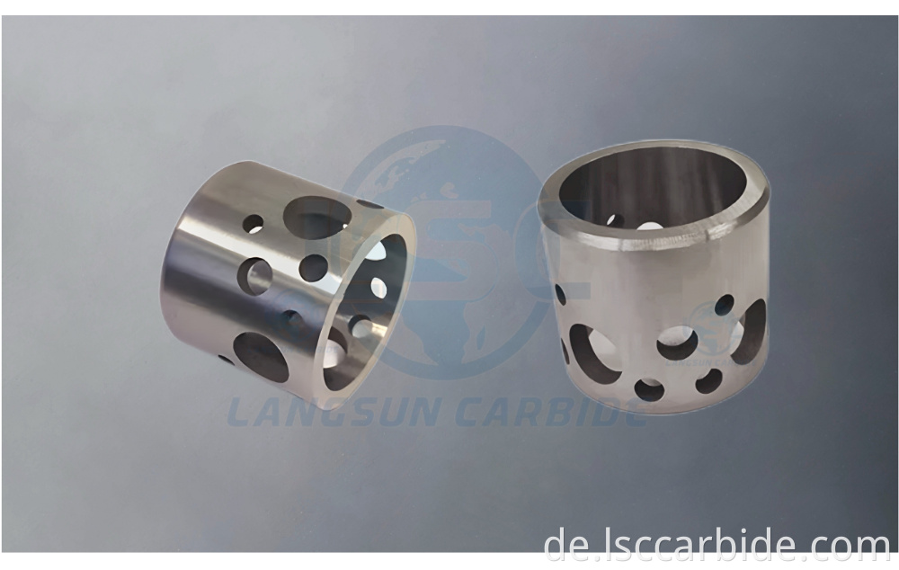 Wolfram -Carbid -Flow -Käfig -Ärmel tungsten carbide flow cage sleeves